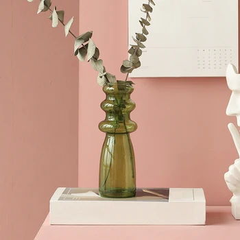 Ваза для цветов Для украшения стола Декоративная ваза для гостиной Плантатор Композиция из цветов Настольная Цветочная Скандинавская ваза