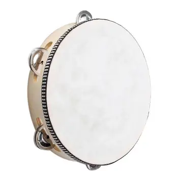 Ударный инструмент Бубен 10 дюймов из искусственной кожи Головной барабан Музыкальный ударный инструмент для вечеринок
