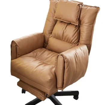 Компьютерное кресло ZL, домашний диван, удобное офисное кресло с откидывающейся спинкой для длительного сидения в общежитии