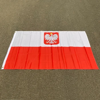 aerlxemrbrae Республика Польша флаг с орлом польские флаги белый красный ЕС Крытый Открытый 90*150 см флаги Польши