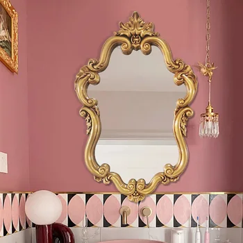 Нестандартное зеркало для спальни Эстетичный декор комнаты Большие Корейские Интерьерные зеркала Подсветка для макияжа Smart Specchio Home Decoration GPF40XP