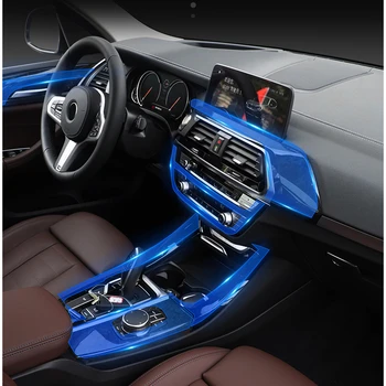 Для BMW X3 X4 F25 F26 G01 G02 2020 2019 2018 Прозрачная панель передач из ТПУ Защитная наклейка на пленку приборной панели салона автомобиля