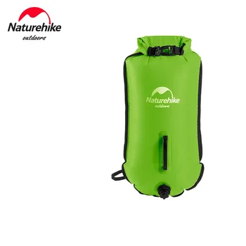 Naturehike 28L Двойная подушка безопасности для плавания, надувная водонепроницаемая сумка для подводного плавания, дрейфа, хранения снаряжения для плавания на открытом воздухе