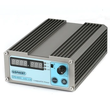 6003 Campact Высокоточный Цифровой Регулируемый МИНИ-Источник питания постоянного тока OVP/ OCP/OTP 30V 60V 3A 110V-230V 0.01V 0.01A EU US Plug