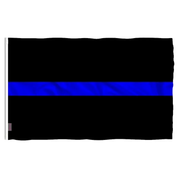Candeway Полиция США Тонкая синяя линия в полоску, флаг правоохранительных органов, баннер