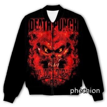 phechion/Новая мужская/женская повседневная куртка с 3D принтом Five Finger Death Punch, модная уличная одежда, Мужская Свободная спортивная куртка и пальто Q87