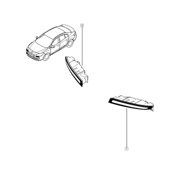 Левые передние противотуманные фары дневного света 266005986R для моделей Renault Fluence 2014 + Водитель светодиодных противотуманных фар автомобиля