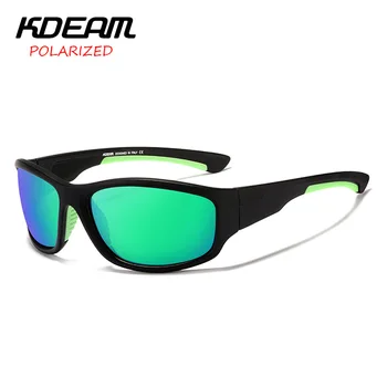 KDEAM Для верховой езды квадратные поляризованные солнцезащитные очки женщины мужчины 2022 зеркальные очки для вождения высокого качества Красочные настоящие пленочные оттенки uv400