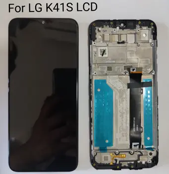 10 шт./лот ORIGIANL для LG K41S ЖК-дисплей с сенсорным экраном и цифровым преобразователем в сборе LMK410EMW ЖК-дисплей с рамкой