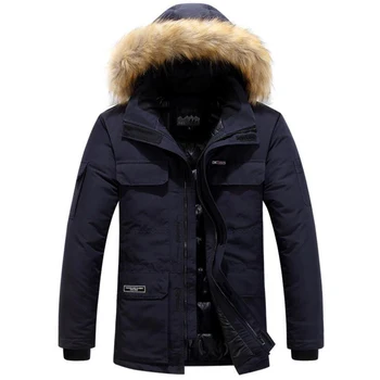 Зимняя куртка мужская уличная двойная утепленная теплая куртка с капюшоном мужская верхняя одежда повседневная шляпа съемная ветровка толстые куртки из ягненка 4XL