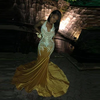 Великолепная русалка, элегантные платья для выпускного вечера с аппликацией из пайеток, блестящие женские длинные вечерние коктейльные платья больших размеров на заказ