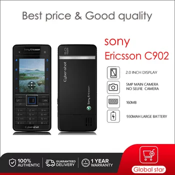 Sony Ericsson C902 Восстановленный-Оригинальный 2,0 дюйм(ов) 5MP C902i C902c C902a Мобильный Телефон Бесплатная Доставка Высокое Качество