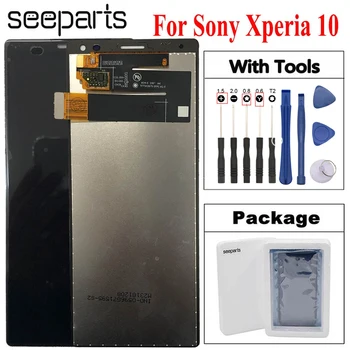 Протестирован рабочий дисплей для Sony Xperia 10 ЖК-дисплей с сенсорным экраном и цифровым преобразователем в сборе для 6,0 