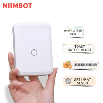 Принтер этикеток Niimbot D110, устройство для изготовления этикеток, лента для беспроводного принтера этикеток В комплекте, доступно несколько шаблонов для телефона, офиса, дома.