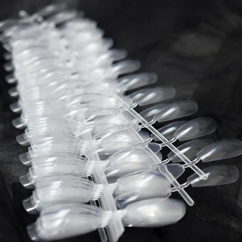 10 Комплектов длинных прозрачных салонных накладных ногтей в форме гроба, прозрачные наконечники для маникюра Extreme Ballerina, сделанные своими руками, 240 шт.