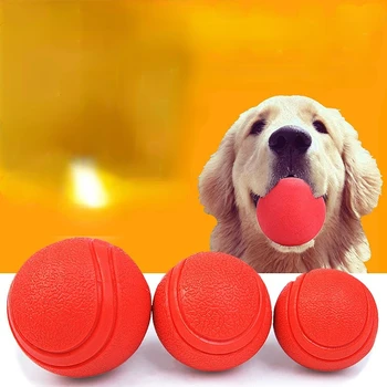 Прочный резиновый мяч для домашних животных, устойчивый к укусам, для дрессировки собак, Эластичный мяч для шлифовки зубов, принадлежности для домашних животных
