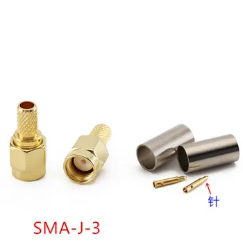 1шт штекер SMA SMA-J-3 внутренний винт внутренняя игла прямое соединение RP обратное соединение отверстий 50-3/RG58