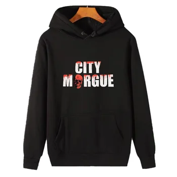 City Morgue Dogs II Унисекс, графические толстовки с капюшоном, зимний толстый свитер, толстовка с капюшоном, хлопчатобумажная флисовая толстовка с капюшоном, предметы первой необходимости