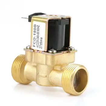 Электромагнитный клапан переменного тока 220240V FCD-180B с 2-ходовым подводом воды с ЧПУ обычный латунный электрический электромагнитный клапан G34