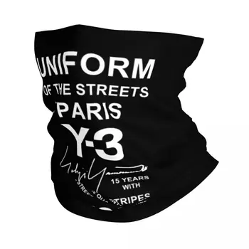 Йоджи Ямамото С улиц Парижа, Зимняя грелка для шеи, мужской Ветрозащитный шарф для лица, походная гетра, повязка на голову