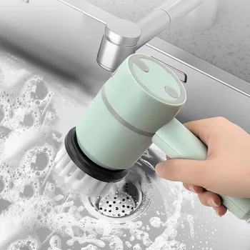 Многофункциональная ручная электрическая щетка для чистки обуви, мытья посуды, USB-перезаряжаемый Водонепроницаемый инструмент для ванной и кухни