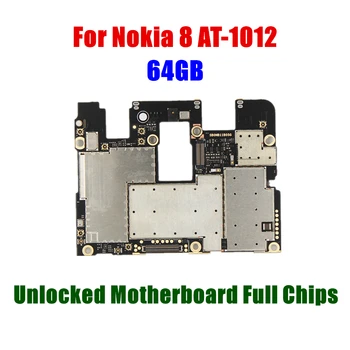 Разблокированные схемы материнской платы мобильной электронной панели с прошивкой для Nokia 8 AT-1012 64 ГБ Rom