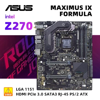 комплект материнской платы Intel Z270 ASUS ROG MAXIMUS IX FORMULA + I7 7700 cpu LGA 1151 PCI-E 3.0 USB3.1 DDR4 64GB 2 × M.2 USB3.1 ATX