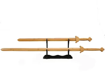 Китайские двуручные бамбуковые мечи Багуа Китайские деревянные мечи тайцзи