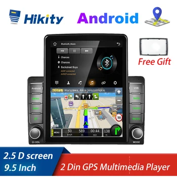 Hikity 2din Android RDS Автомобильный радиоприемник Мультимедийный аудиоплеер 9,5 