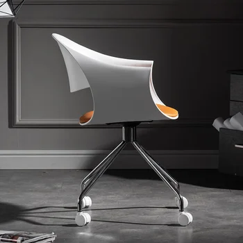 Компьютерное кресло, дизайнерское простое удобное кресло для приема, встречи, домашний стол, вращающееся кресло, мебель для переговоров, офисное кресло