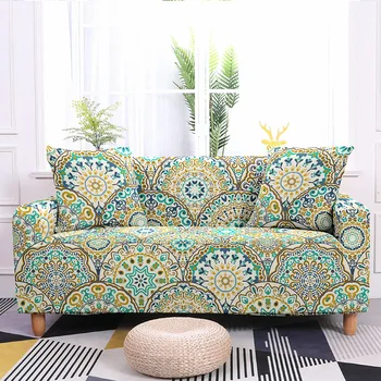Чехол для дивана с полной оберткой Mandala, диванная подушка, чехол для дивана из эластичной ткани, полотенце для дивана