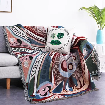 Современное простое пасторальное одеяло с бабочкой, полное покрытие, пылезащитное мультяшное одеяло для кроватей, украшение ковра, скандинавское полотенце для дивана