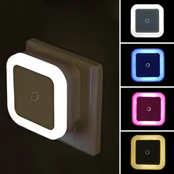 Беспроводные светодиодные ночники Mini EU Plug Lamp Датчик управления освещением Детской Комнаты Украшение Детской спальни Полуночный Свет