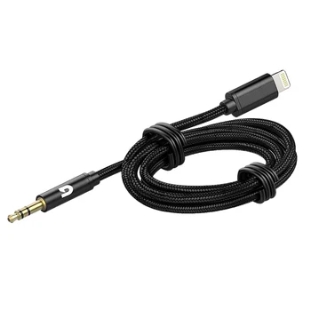 Автомобильный AUX-кабель для iPhone, аудиокабель Aux-кабель до 3,5 мм премиум-аудио для автомобильных стереосистем iPhone 13 Pro-8 Plus