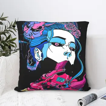 Самурайский Демон, японская девушка, наволочка в стиле хип-хоп, подушка для домашнего дивана, декоративная наволочка для объятий
