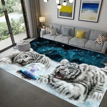 Тигровый леопардовый ковер спальня гостиная кухня туалет балкон Purrid декоративный коврик для пола коврики для спальни коврики