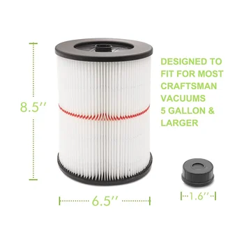 Фильтр для Магазинного Воздушного фильтра Переменного тока, Замена Вакуумного фильтра Craftsman Wet Dry Vac Filte 9-17816 5 6 8 12 16 Галлонов