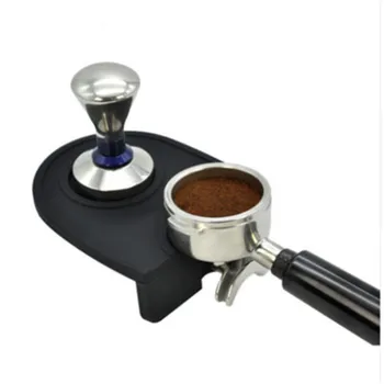 Ручной силиконовый коврик для кофе, противоскользящий коврик для утрамбовки кофе, Эспрессо, Резиновый угловой коврик, держатель для вскрытия, силиконовая посуда для кофе
