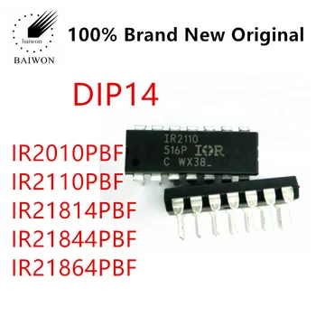 100% Оригинальный IC-чип IR21814PBF IR21834 IR21844 IR21864 IR2010 IR2110 Встроенный драйвер Igh и Low Side DIP14