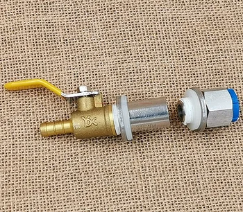 Бочкообразный клапан GJ411 Замена бочкообразного клапана медный напорный клапан (головка из латуни 8 мм) Тип A двухслойный изоляционный бочонок