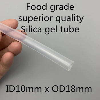 10x18 Силиконовых трубок ID 10 мм OD 18 мм, гибкие трубки для напитков, Термостойкие, Нетоксичные, Прозрачные