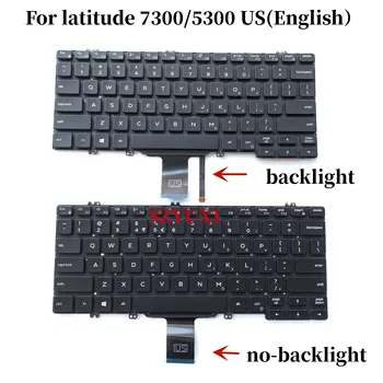 100% НОВАЯ оригинальная клавиатура для ноутбука США DELL Latitude 7300 5310 5300 2в1 клавиатура 8GDY7 01MT6 NSK-EVDBC NSK-EVAUW/C