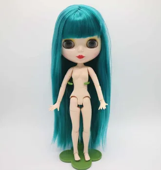 совместное тело обнаженной куклы Блит зеленые волосы с челкой