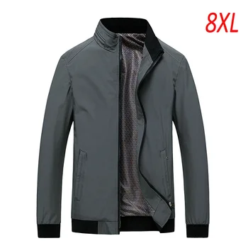 Новая Мужская Демисезонная Модная Куртка, Пальто, Мужская Мягкая Ветрозащитная Куртка-Карго, Пальто, Мужская Повседневная Теплая Куртка Большого Размера 6XL 7XL 8XL
