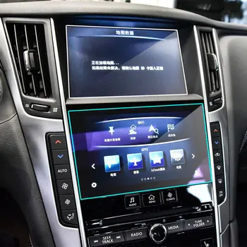 2ШТ Автомобильная GPS-навигация Сверху и Снизу Защитная пленка для экрана Infiniti Q50 2014-2019, для Infiniti Q60 2017-2019 автомобильные аксессуары