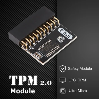 Модуль TPM 2.0 Материнская Плата Запасная Часть Удаленная Карта TPM 4 ГБ Модуль Безопасности Шифрования 20 Pin для Платформы Gigabyte