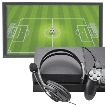 Игровая гарнитура для ПК-ноутбука с шумоподавлением, Проводное Управление, Офисное Моно, Легкое Одно Ухо С микрофоном 3,5 мм, Проводной Колл-центр.