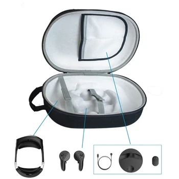 EVA Защитные сумки для переноски, коробка для хранения гарнитуры Quest Pro VR, защита для очков виртуальной реальности, сумка-держатель, устойчивая к загрязнениям, прямая поставка