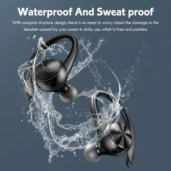 Креативный Наушник-вкладыш Эргономичный Наушник Mega Bass Voice Assistant Bluetooth-compatible5.0 Стерео Ушной Крючок-Вкладыш