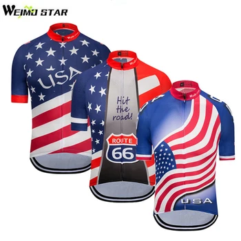 WEIMOSTAR Флаг США Мужская Велосипедная Майка Топы Ropa Ciclismo MTB Велосипедная Одежда Велосипедная Спортивная Одежда Гоночная Велосипедная Одежда S-XXXL